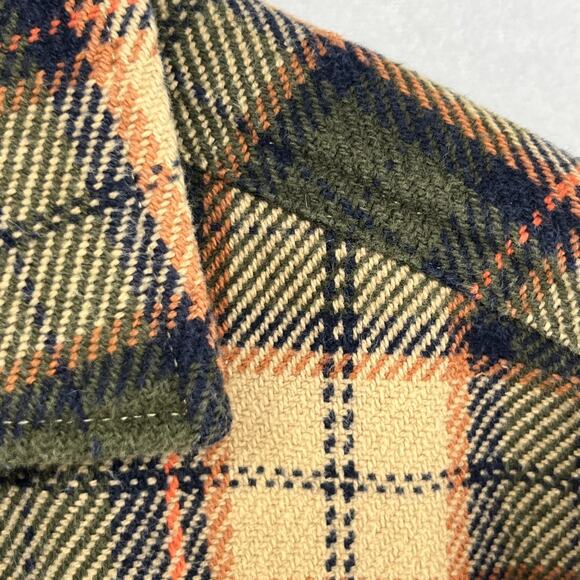 UNTUCKIT Shirt Mens M Speyer Heavy Flannel Brushed Plaid Lumberjack Cotton Green - Picture 10 of 14